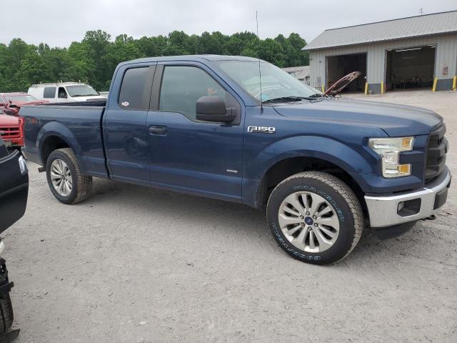 1FTEX1EP3GFD09272 - 2016 FORD F150 SUPER CAB BLUE photo 4