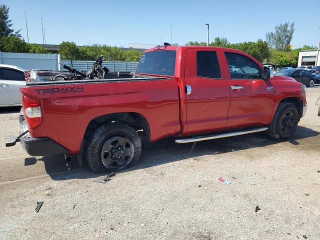 5TFUY5F15MX047206 - 2021 TOYOTA TUNDRA DOUBLE CAB SR/SR5 RED photo 3