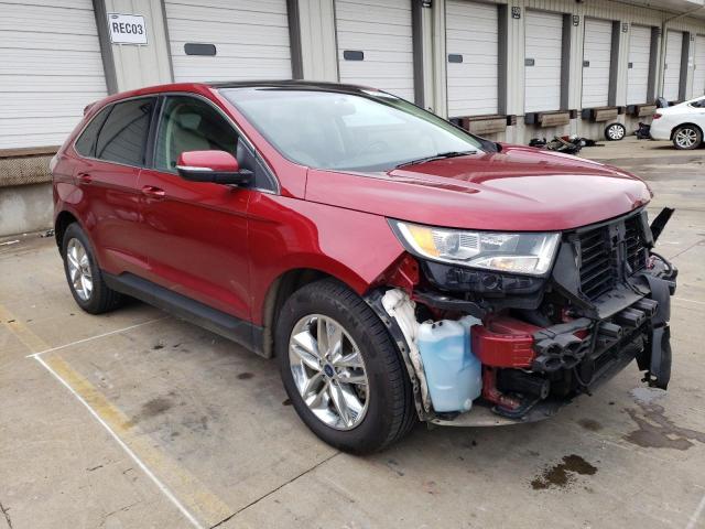 2FMPK4J99HBC61503 - 2017 FORD EDGE SEL RED photo 4