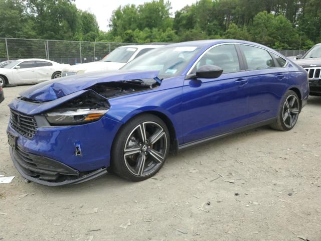 1HGCY2F56PA042053 - 2023 HONDA ACCORD HYBRID SPORT BLUE photo 1