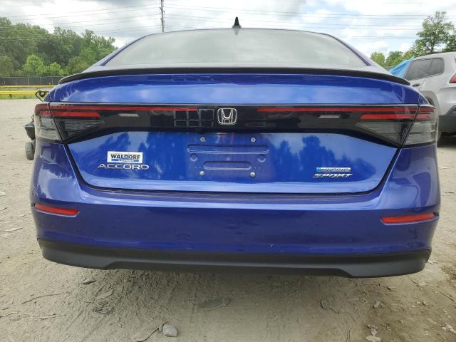 1HGCY2F56PA042053 - 2023 HONDA ACCORD HYBRID SPORT BLUE photo 6