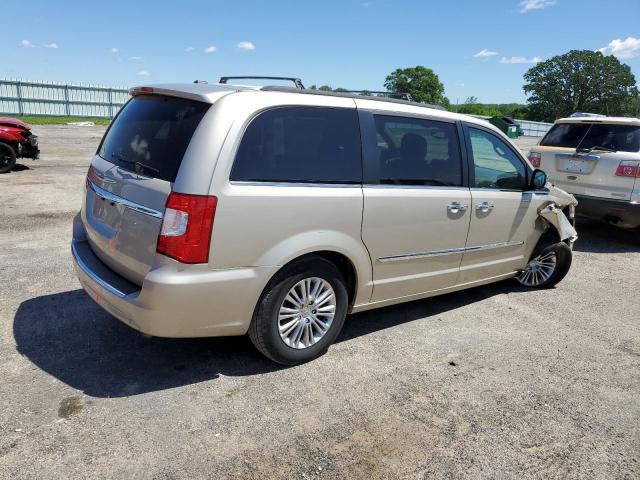 2C4RC1CGXFR674250 - 2015 CHRYSLER TOWN & COU TOURING L BEIGE photo 3