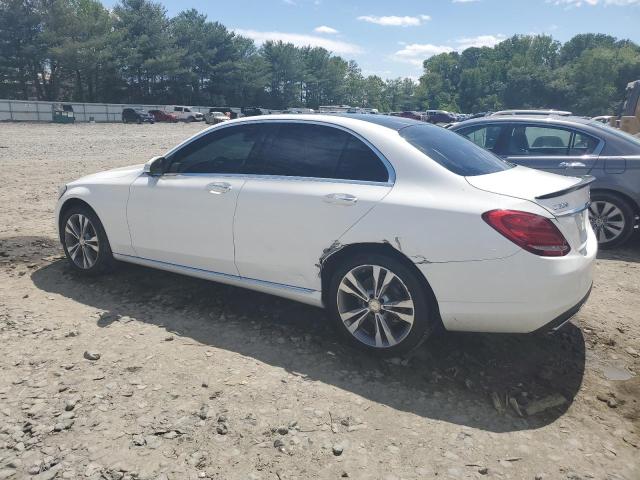 55SWF4KB0FU038304 - 2015 MERCEDES-BENZ C 300 4MATIC WHITE photo 2