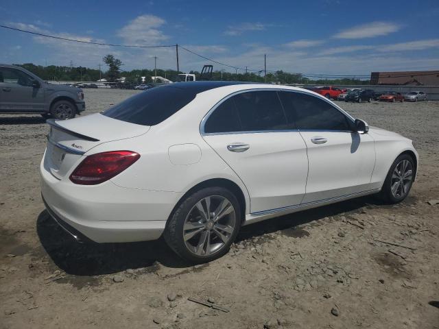 55SWF4KB0FU038304 - 2015 MERCEDES-BENZ C 300 4MATIC WHITE photo 3