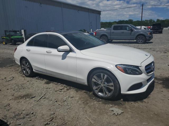 55SWF4KB0FU038304 - 2015 MERCEDES-BENZ C 300 4MATIC WHITE photo 4