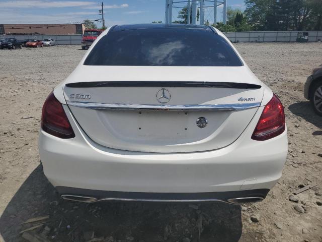 55SWF4KB0FU038304 - 2015 MERCEDES-BENZ C 300 4MATIC WHITE photo 6