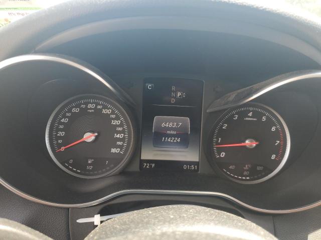 55SWF4KB0FU038304 - 2015 MERCEDES-BENZ C 300 4MATIC WHITE photo 9