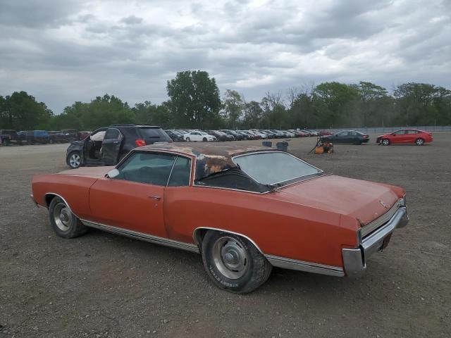1H57J2K627823 - 1972 CHEVROLET MONTECARLO ORANGE photo 2