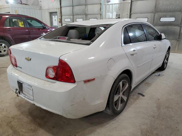 1G1ZC5E18BF209380 - 2011 CHEVROLET MALIBU 1LT WHITE photo 4