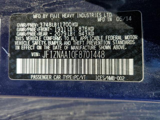 JF1ZNAA10F8701448 - 2015 TOYOTA SCION FR-S ვარდისფერი ფოტო 13