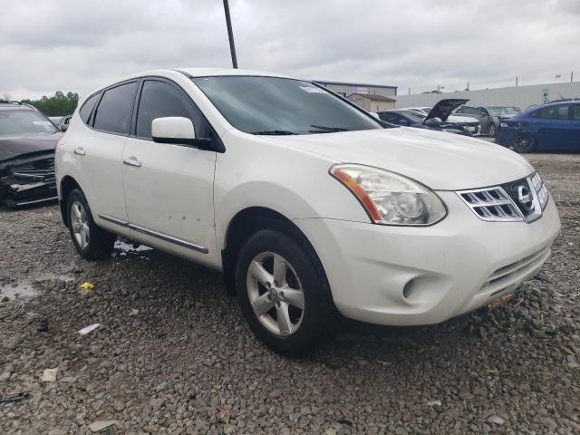 JN8AS5MV1DW651937 - 2013 NISSAN ROGUE S WHITE photo 4