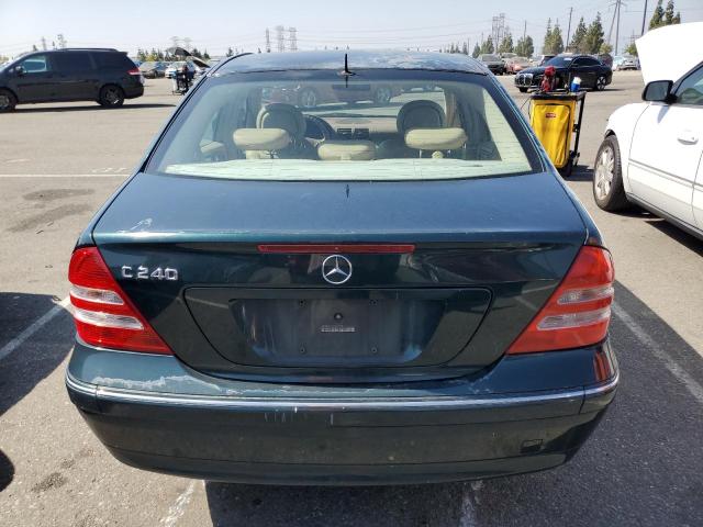 WDBRF61J42E008722 - 2002 MERCEDES-BENZ C 240 GREEN photo 6