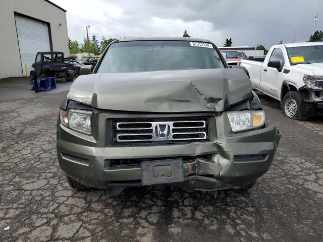 2HJYK16586H539083 - 2006 HONDA RIDGELINE RTL GREEN photo 5