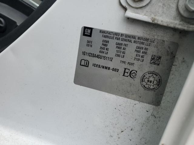 1G11C5SA4GU151112 - 2016 CHEVROLET MALIBU LIM LT 白色 照片 13