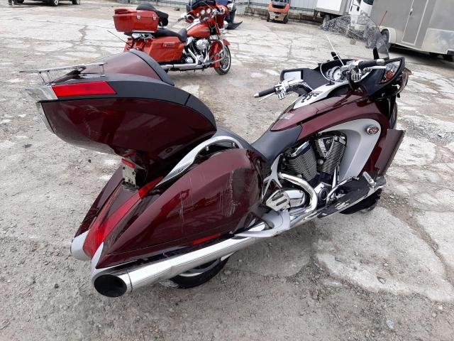 5VPSD36D093000246 - 2009 VICTORY MOTORCYCLES VISION TOURING BURGUNDY photo 4