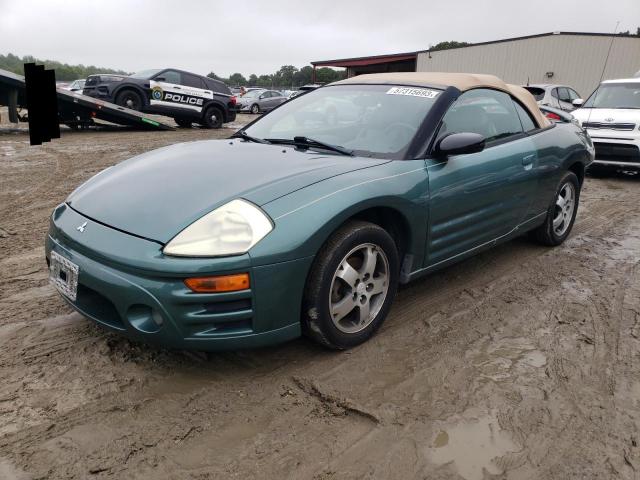 4A3AE45G34E059763 - 2004 MITSUBISHI ECLIPSE SPYDER GS GREEN photo 1