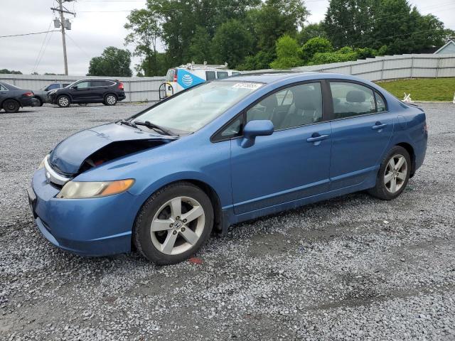 1HGFA16938L052222 - 2008 HONDA CIVIC EXL BLUE photo 1