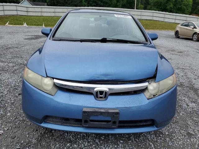 1HGFA16938L052222 - 2008 HONDA CIVIC EXL BLUE photo 5
