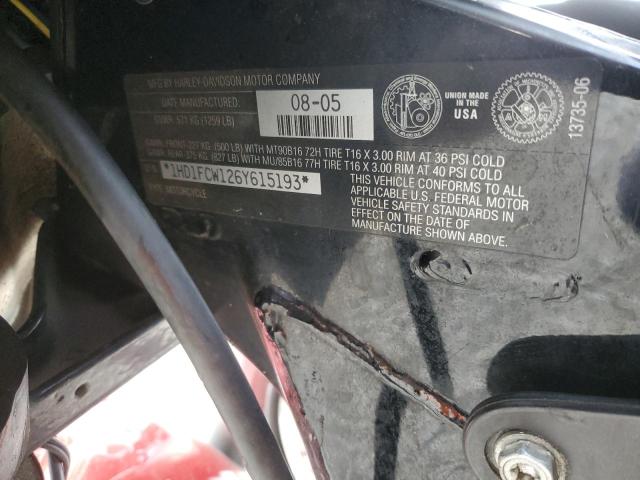 1HD1FCW126Y615193 - 2006 HARLEY-DAVIDSON FLHTCUI 红色 照片 8