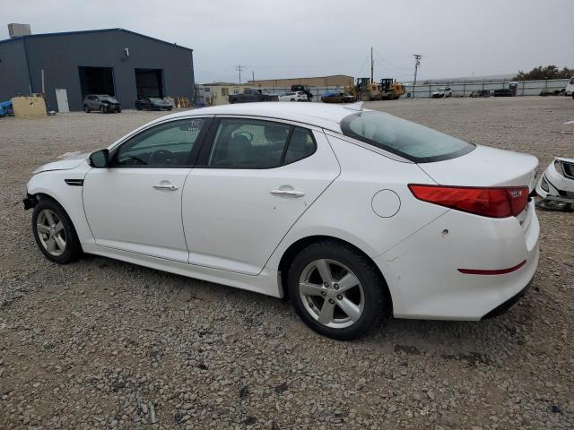 KNAGM4A79E5468967 - 2014 KIA OPTIMA LX WHITE photo 2