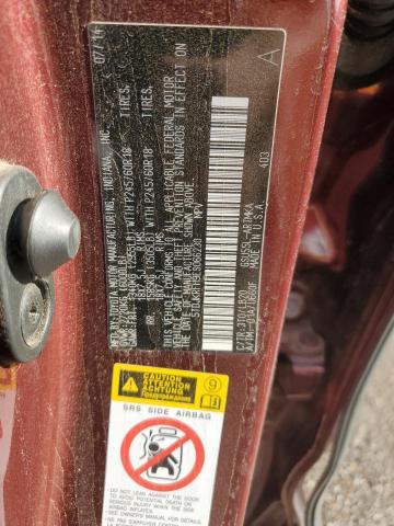 5TDJKRFH9ES066230 - 2014 TOYOTA HIGHLANDER XLE BURGUNDY photo 13