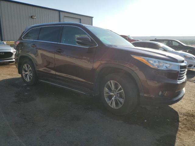 5TDJKRFH9ES066230 - 2014 TOYOTA HIGHLANDER XLE BURGUNDY photo 4