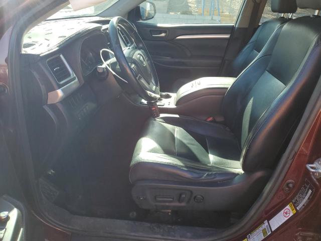5TDJKRFH9ES066230 - 2014 TOYOTA HIGHLANDER XLE BURGUNDY photo 7