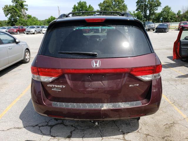 5FNRL5H96FB102315 - 2015 HONDA ODYSSEY TOURING BURGUNDY photo 6