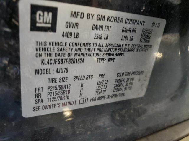 KL4CJFSB7FB201624 - 2015 BUICK ENCORE CONVENIENCE Qara foto 13