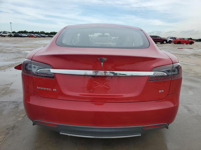 5YJSA1CN5DFP13678 - 2013 TESLA MODEL S RED photo 6