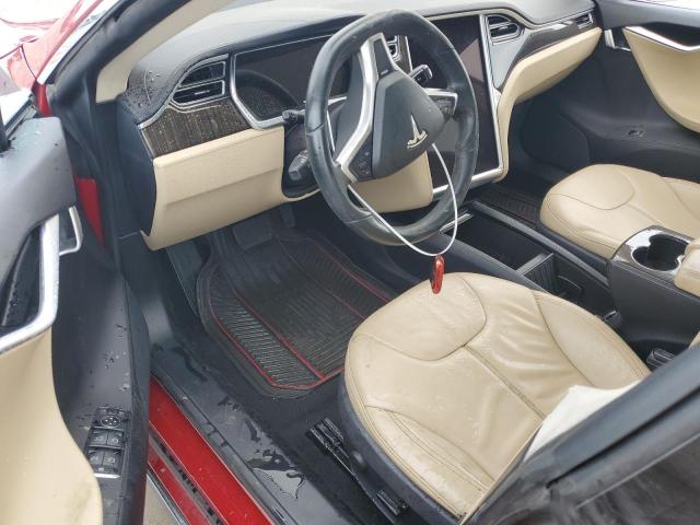 5YJSA1CN5DFP13678 - 2013 TESLA MODEL S წითელი ფოტო 8