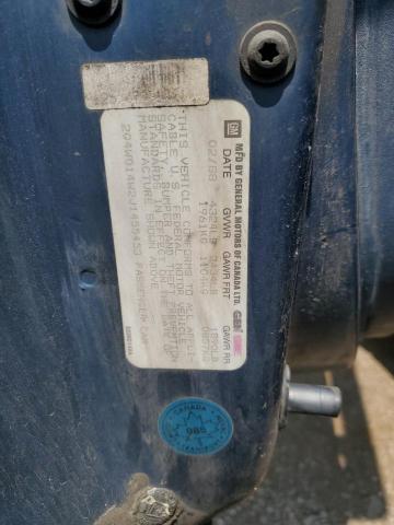 2G4WD14W2J1455453 - 1988 BUICK REGAL LIMITED BLUE photo 12