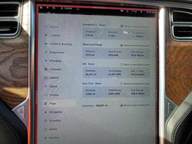 5YJSA1E22JF244306 - 2018 TESLA MODEL S 黑色 照片 9