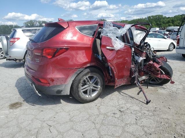 5XYZTDLB7HG420086 - 2017 HYUNDAI SANTA FE S BURGUNDY photo 3