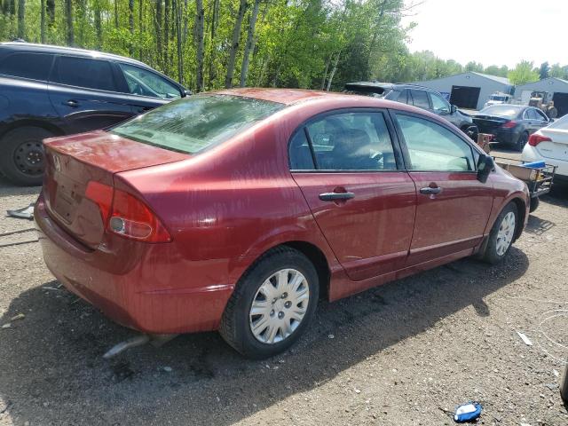 2HGFA16396H038119 - 2006 HONDA CIVIC DX VP Қызыл фото 3