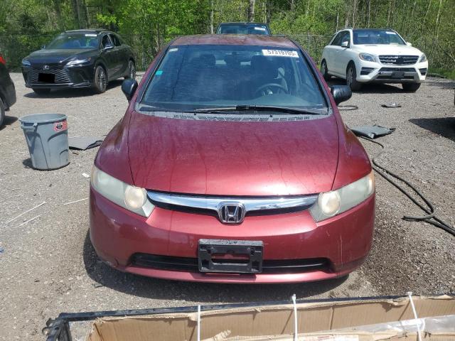 2HGFA16396H038119 - 2006 HONDA CIVIC DX VP Қызыл фото 5