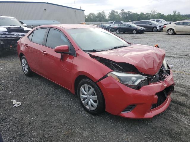 2T1BURHE4GC743990 - 2016 TOYOTA COROLLA L RED photo 4