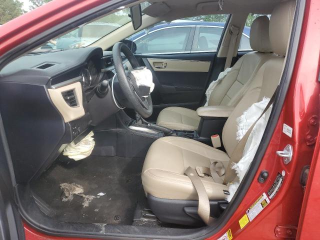 2T1BURHE4GC743990 - 2016 TOYOTA COROLLA L RED photo 7