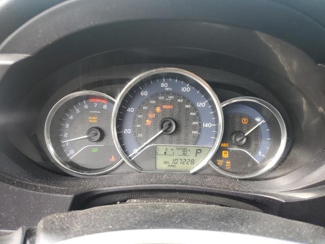 2T1BURHE4GC743990 - 2016 TOYOTA COROLLA L RED photo 9