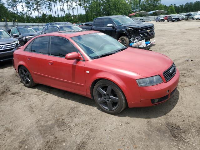 WAULC68E53A385719 - 2003 AUDI A4 1.8T QUATTRO RED photo 4