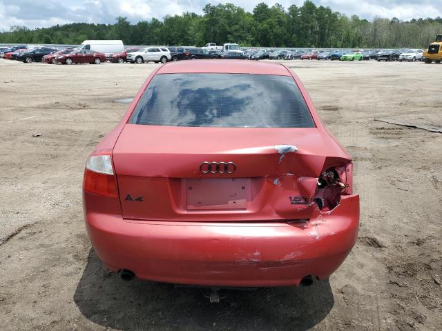 WAULC68E53A385719 - 2003 AUDI A4 1.8T QUATTRO RED photo 6