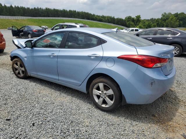 KMHDH4AE0CU317037 - 2012 HYUNDAI ELANTRA GLS BLUE photo 2