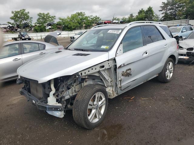4JGDA5HB3FA448281 - 2015 MERCEDES-BENZ ML 350 4MATIC SILVER photo 1