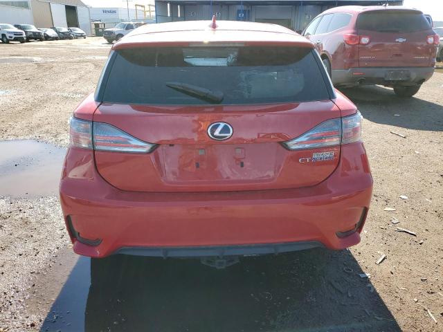 JTHKD5BH0G2268119 - 2016 LEXUS CT 200 RED photo 6