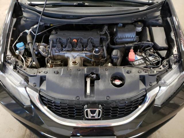 2HGFB2F95FH500456 - 2015 HONDA CIVIC EXL შავი ფოტო 11