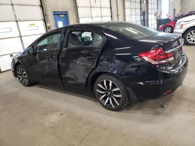 2HGFB2F95FH500456 - 2015 HONDA CIVIC EXL შავი ფოტო 2