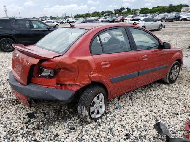 KNADE123286296886 - 2008 KIA RIO BASE RED photo 3