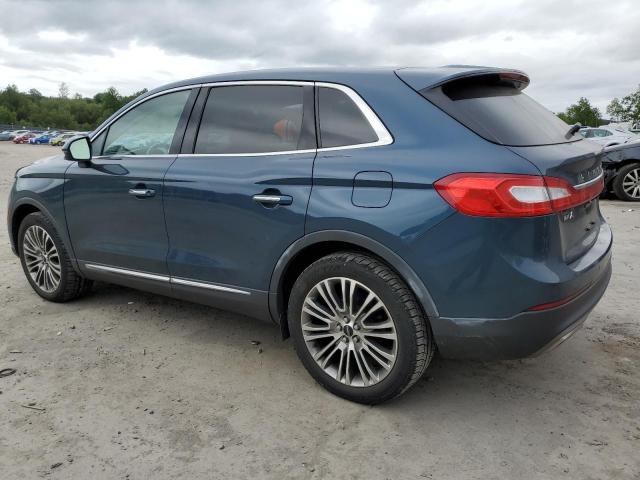 2LMTJ8LR4GBL56589 - 2016 LINCOLN MKX RESERVE BLUE photo 2