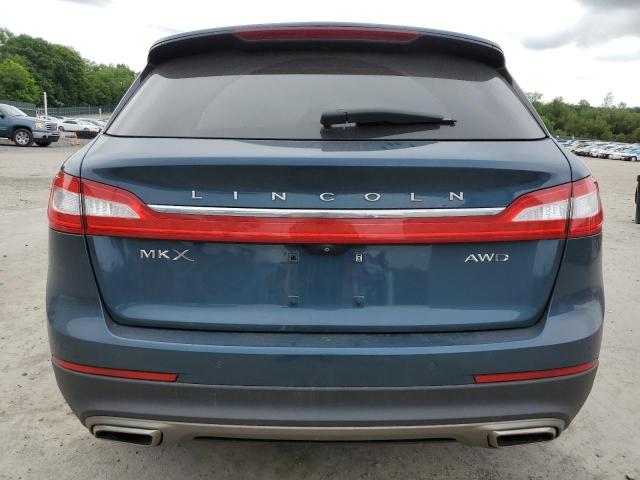 2LMTJ8LR4GBL56589 - 2016 LINCOLN MKX RESERVE BLUE photo 6