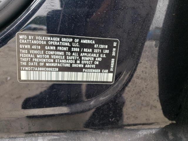 1VWDT7A39HC005229 - 2017 VOLKSWAGEN PASSAT R-LINE Qara foto 12